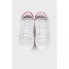 White embossed sneakers