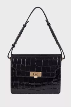 Embossed leather bag