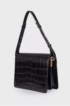 Embossed leather bag