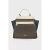 Mixed leather bag