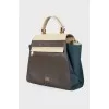 Mixed leather bag