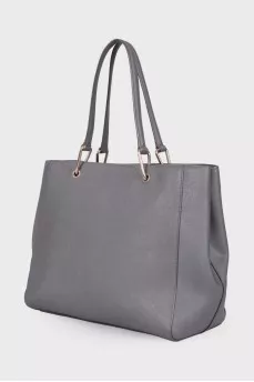 Charcoal leather bag
