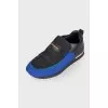 Combination sneakers with brand logo