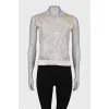 Straight fit lace top
