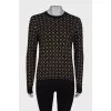 Sweater with branded logo