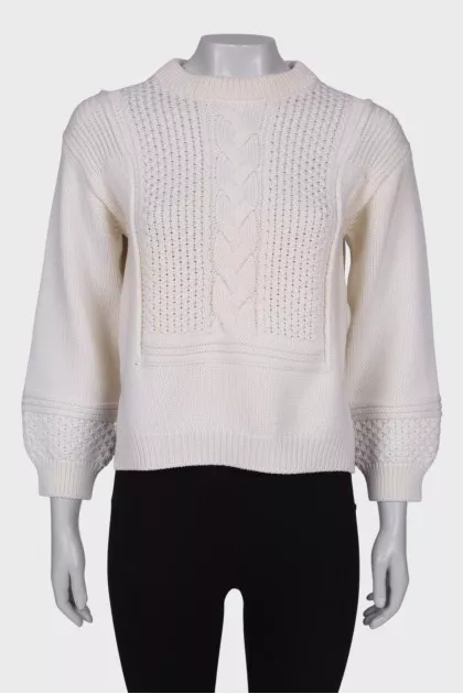 Knitted wool sweater