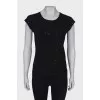 Black T-shirt with sequins