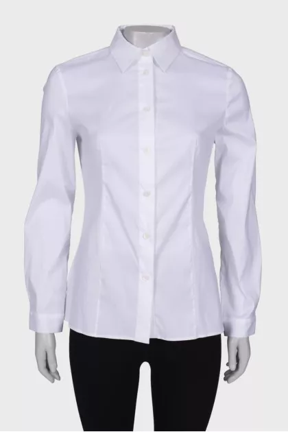 Fitted Bianco shirt with tag