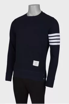 Men's sweatshirt with stripes on the sleeve