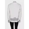 Textured sweatshirt with roses
