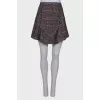 A-line wool skirt