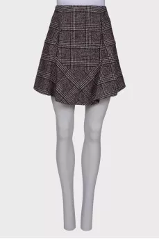 A-line wool skirt