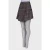 A-line wool skirt