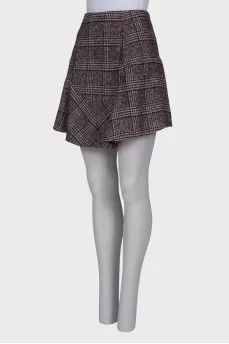 A-line wool skirt