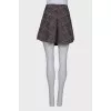 A-line wool skirt