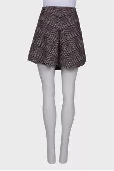 A-line wool skirt