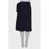 Tie midi skirt