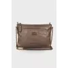 Chain leather bag