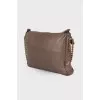 Chain leather bag