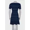 Blue dress with a pattern