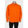 Men's shirt in bright orange