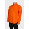 Men's shirt in bright orange