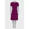 Dress in dark crimson color