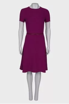 Dress in dark crimson color