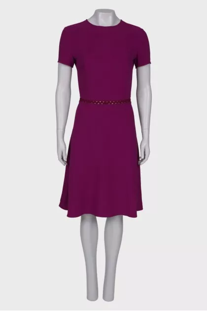 Dress in dark crimson color