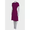Dress in dark crimson color