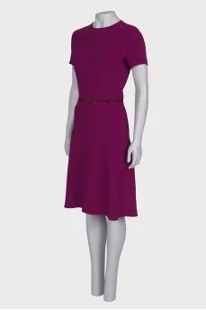 Dress in dark crimson color