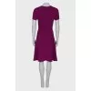 Dress in dark crimson color