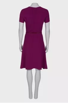 Dress in dark crimson color