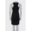 Black dress with drapery