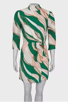 Dress in corporate print
