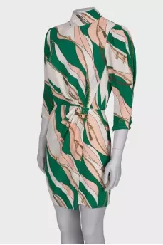 Dress in corporate print