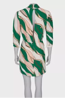 Dress in corporate print