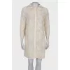 Buttoned lace coat