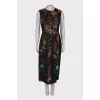 Maxi dress with embroidery