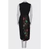 Maxi dress with embroidery