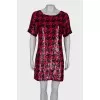 Two-tone dress decorated with sequins