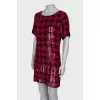 Two-tone dress decorated with sequins