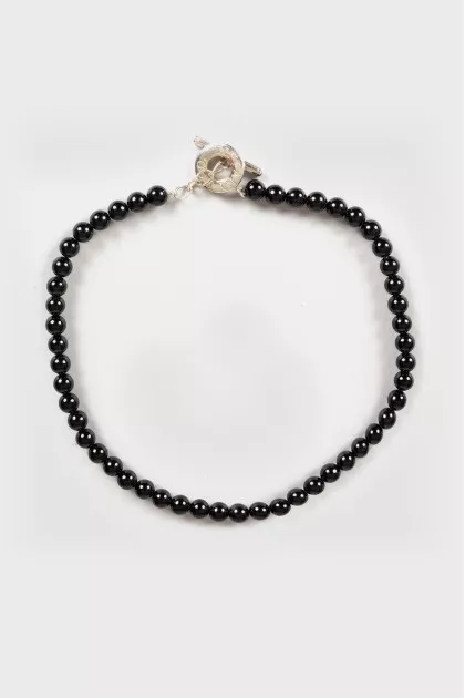 Black beads necklace