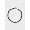 Black beads necklace