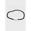 Black beads necklace