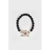 Black beads bracelet
