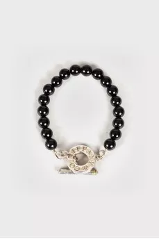 Black beads bracelet