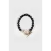 Black beads bracelet