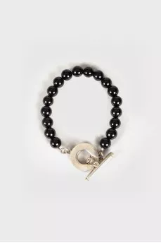 Black beads bracelet