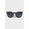 Two tone logo sunglasses